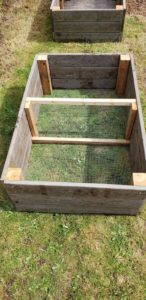 garden box with mesh